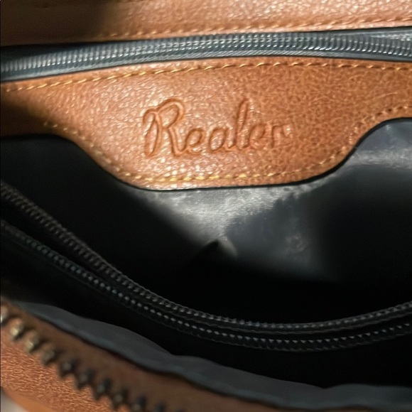 Classic Brown Leather Realer Hobo Shoulder Bag Boho - Picture 2 of 7